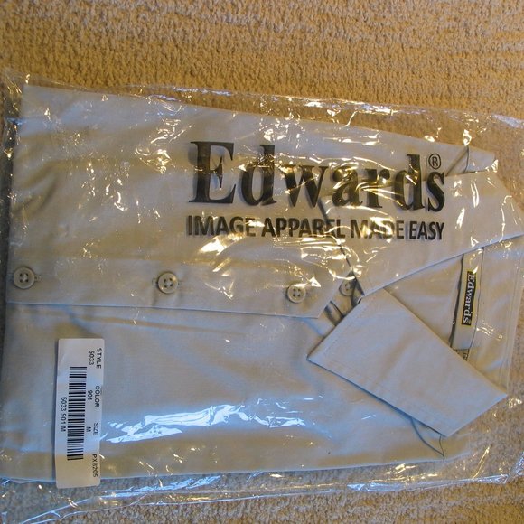 Edwards | Stretch Broadcloth Blouse in Platinum M-L-XL #5033 NWT - Picture 5 of 5